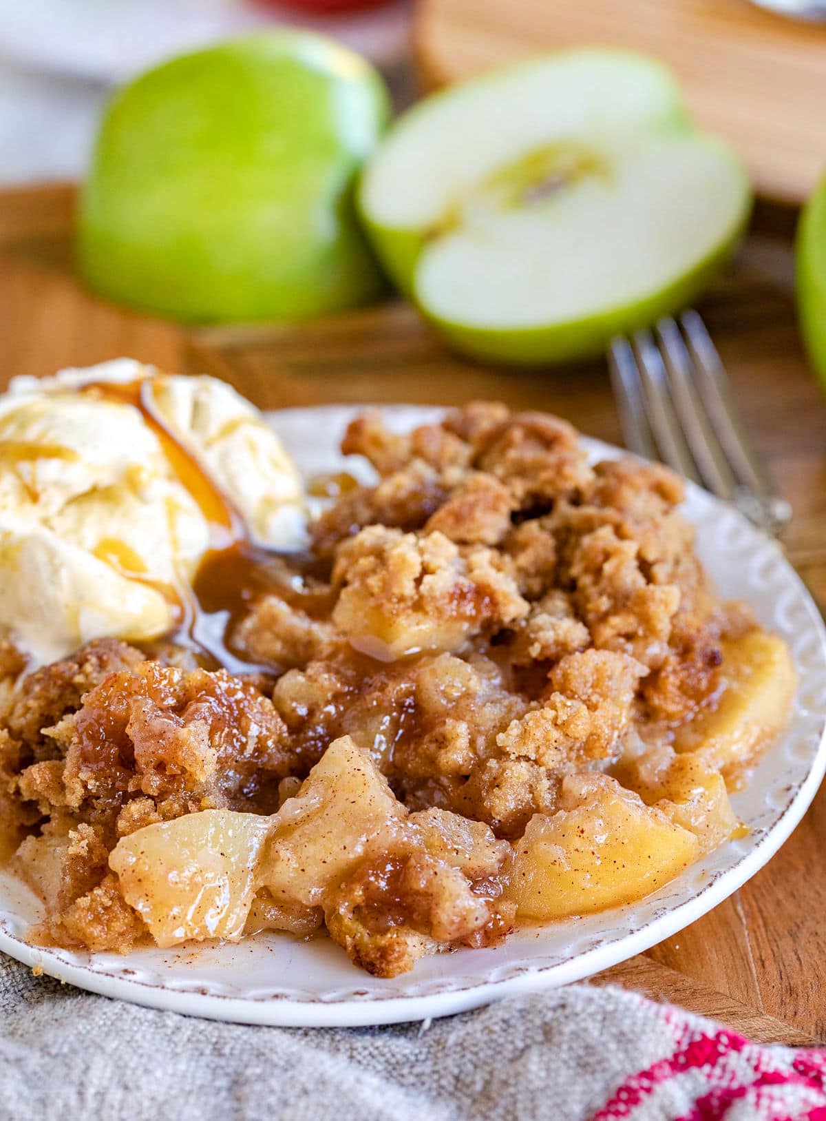 Sticky Toffee Apple Crumble